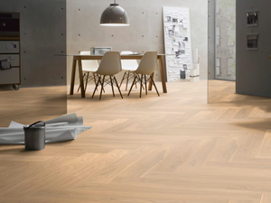 M01 OAK UNFINISHED EFFECT - 3 layers oak parquet - Floor plank by Ter Hürne
