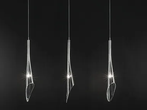 CALLE - Halogen crystal pendant lamp - Ceiling lamp by Terzani