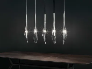 CALLE - Halogen crystal pendant lamp - Ceiling lamp by Terzani