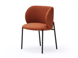 MOGI - Imitation leather chair with armrests - Chair by TEULAT