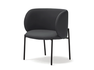 MOGI - Imitation leather easy chair with armrests - Armchair by TEULAT