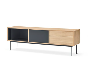 YOKO - Wood veneer and MDF TV cabinet - Cabinet by TEULAT