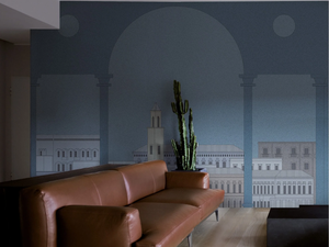 LE CITTÀ IDEALI - Washable landscape wallpaper - Wallpaper by Texturae