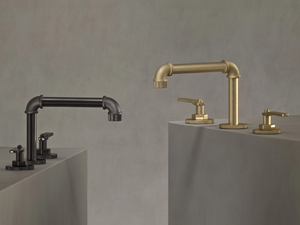ELAN VITAL - 3 hole countertop washbasin tap with individual rosettes - Tap by The Watermark Collection