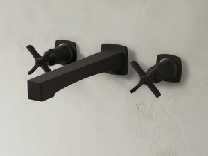 HIGHLINE - 3 hole wall-mounted washbasin tap - Tap by The Watermark Collection