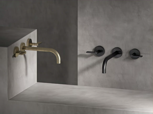 LONDON - 3 hole washbasin tap with individual rosettes - Tap by The Watermark Collection
