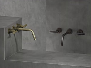 SENSE - 3 hole wall-mounted washbasin tap - Tap by The Watermark Collection