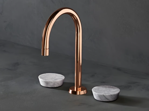 ZEN - Contemporary style 3 hole countertop metal washbasin tap - Tap by The Watermark Collection