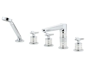 SYSTEM CRYSTAL - Bath mixer and handshower supplied by progressive cartridge mixer - Tap by THG Paris