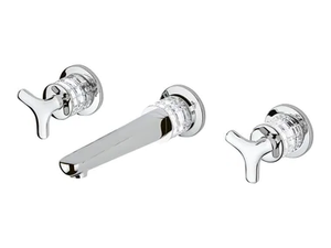 SYSTEM CRYSTAL - Wall mounted basin mixer - Tap by THG Paris