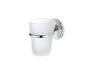 SYSTEM CRYSTAL - Wall mounted tumbler - Sanitary accessories by THG Paris