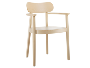118 MFV - Solid wood chair with armrests - Chair by Thonet