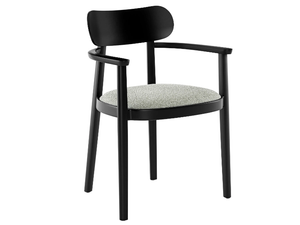 118 SPFV - Solid wood chair with integrated cushion - Accessories by Thonet