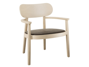 119 SPF - Solid wood easy chair with integrated cushion - Accessories by Thonet