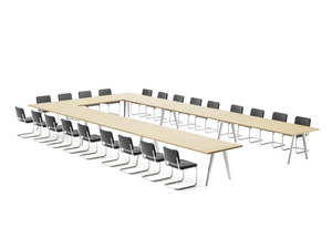1500 - Modular wooden meeting table - Table by Thonet