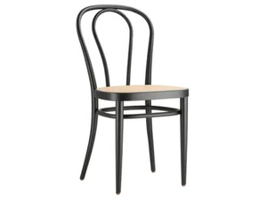 218 - Solid wood chair with cane seat - Chair by Thonet