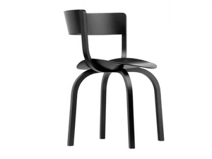 404 F - Wooden chair with armrests - Chair by Thonet