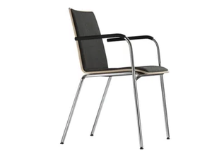 S 162 PF - Stackable upholstered chair with armrests - Chair by Thonet