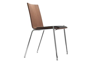 S 162 SP - Stackable plywood chair with integrated cushion - Accessories by Thonet