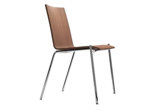 S 162 - Stackable plywood chair - Chair by Thonet