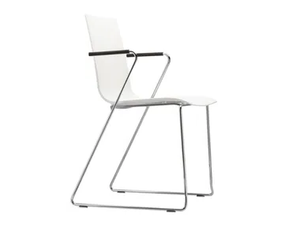S 180 FST - Sled base chair with armrests - Chair by Thonet
