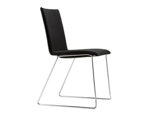 S 182 PVST - Sled base upholstered chair - Chair by Thonet