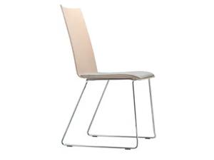S 184 SPST - Sled base chair with armrests - Chair by Thonet
