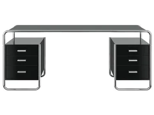 S 285/5 - Rectangular writing desk with drawers - Desk by Thonet