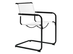 S 34 N Thonet All Seasons - Cantilever mesh chair with armrests - Chair by Thonet