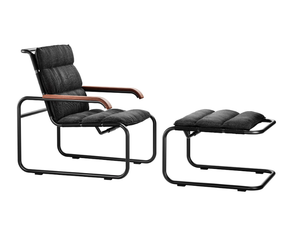 S 35 N Thonet All Seasons cushion - Sled base easy chair - Chair by Thonet