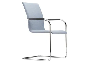 S 56 PF - Cantilever upholstered chair with armrests - Chair by Thonet