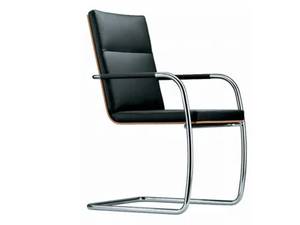 S 61 - Cantilever upholstered chair with armrests - Chair by Thonet