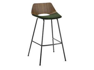S 661 SPVH - High multi-layer wood stool with footrest - Stool by Thonet