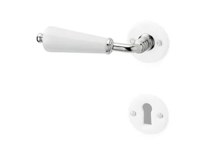 179969 - Porcelain door handle on rose with lock - Finishes accessories by THPG