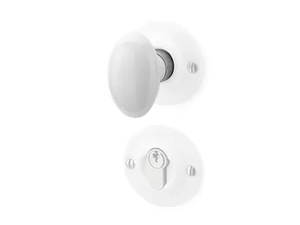 179972 - Porcelain door handle on rose with lock - Finishes accessories by THPG