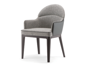 ASTON - Upholstered fabric chair with armrests - Chair by Tirolo
