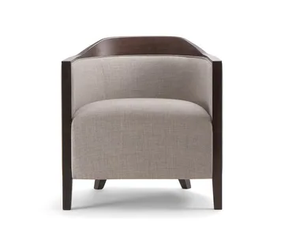 BOSTON - Fabric armchair with armrests - Armchair by Tirolo