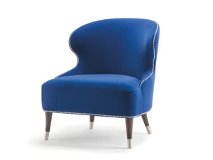 CAMELIA - Upholstered fabric armchair with armrests - Armchair by Tirolo