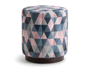 CARTER - Round fabric pouf - Pouf by Tirolo