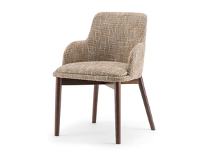 CELINE - Upholstered chair with armrests - Chair by Tirolo
