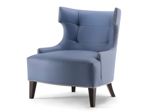DEVON - Upholstered armchair with armrests - Armchair by Tirolo