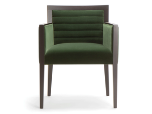 GINEVRA - Fabric easy chair with armrests - Armchair by Tirolo