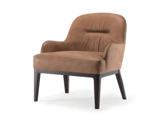 LOTUS - Upholstered armchair with armrests - Armchair by Tirolo