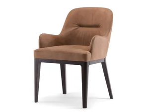 LOTUS - Upholstered chair with armrests - Chair by Tirolo