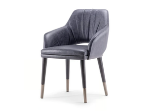 WINGS - Upholstered chair with armrests - Chair by Tirolo
