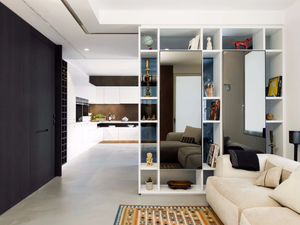 D90 / T30 - Storage wall with integrated lighting - Cabinet by TM Italia Cucine