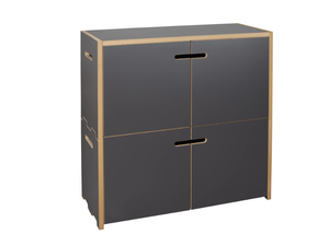 HOCHSTAPLER - MDF office storage unit with hinged doors - Cabinet by Tojo Möbel