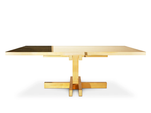 MASS 2.0 - Brass dining table - Table by Tom Dixon