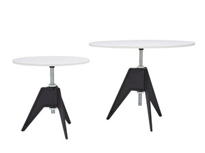 SCREW - Height-adjustable round marble coffee table - Side table by Tom Dixon