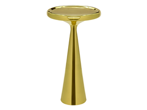 SPUN - Round brass high side table - Coffee table by Tom Dixon